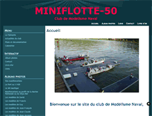 Tablet Screenshot of miniflotte-50-monsite.com